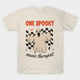 Music Therapist - Spooky Halloween Design T-Shirt